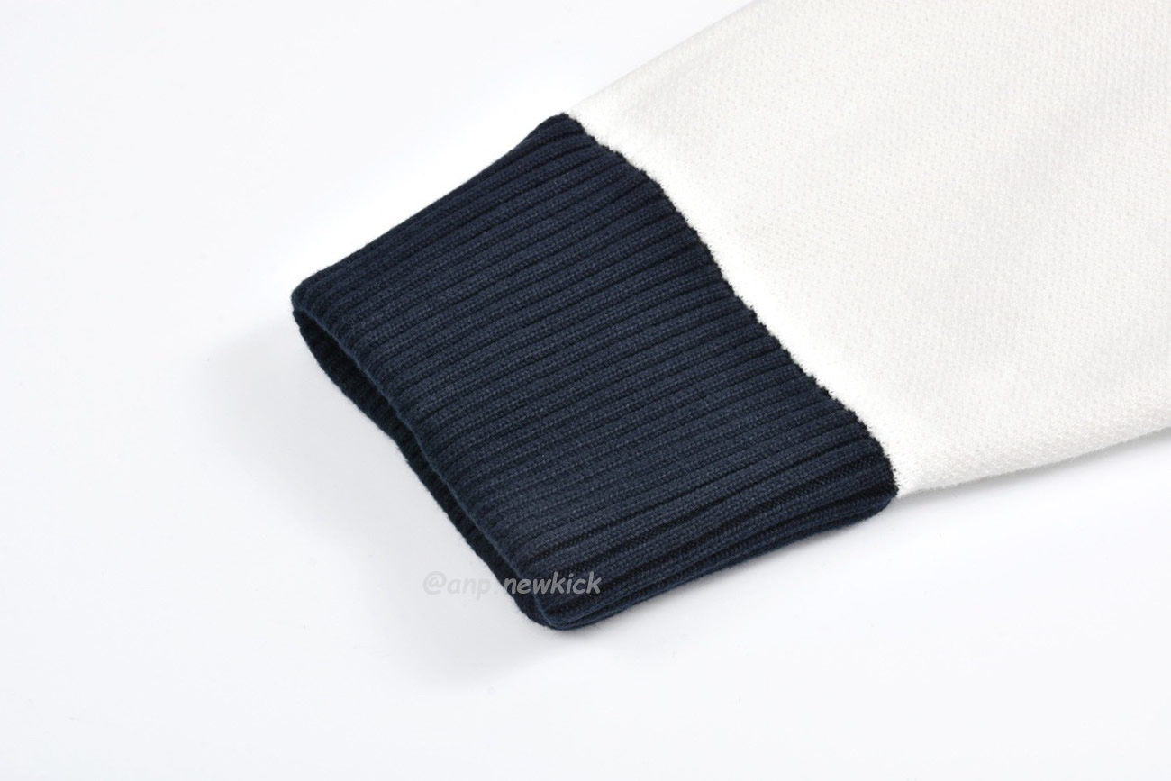 Louis Vuitton Knitted Cotton Sailor Blouson White Navy (3) - newkick.cc